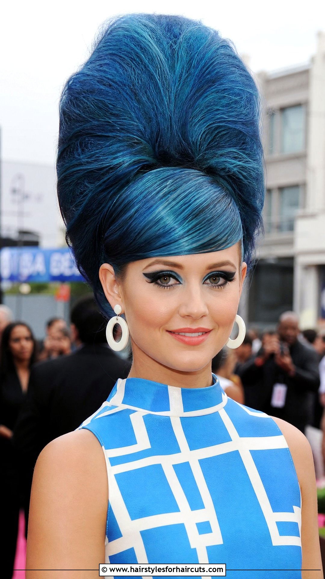 Teased Clown Beehive Updo Cut - 25 clown haircuts - 25 clown haircuts