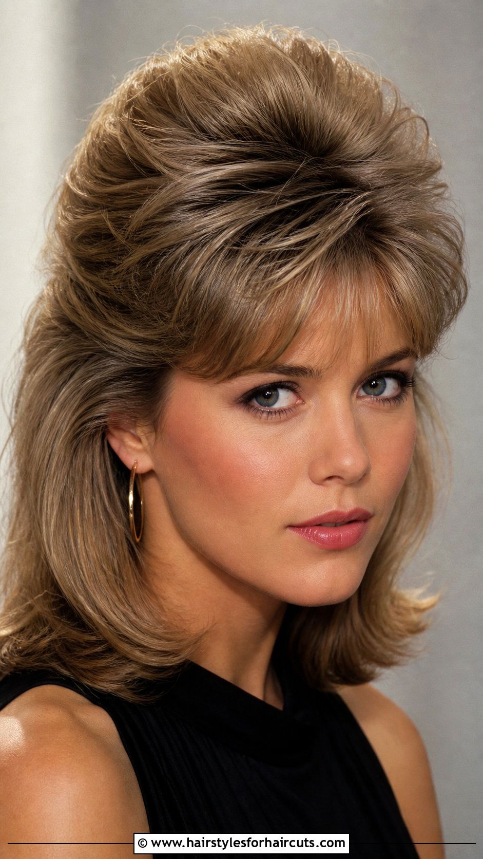 Teased Crown 80s Hairstyle For Medium Hair - 25 easy 80s hairstyles for medium hair - 25 easy 80s hairstyles for medium hair