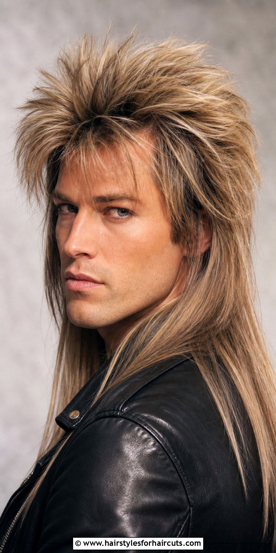 Teased Glam Rock Mullet - 25 hair metal hairstyles - 25 hair metal hairstyles