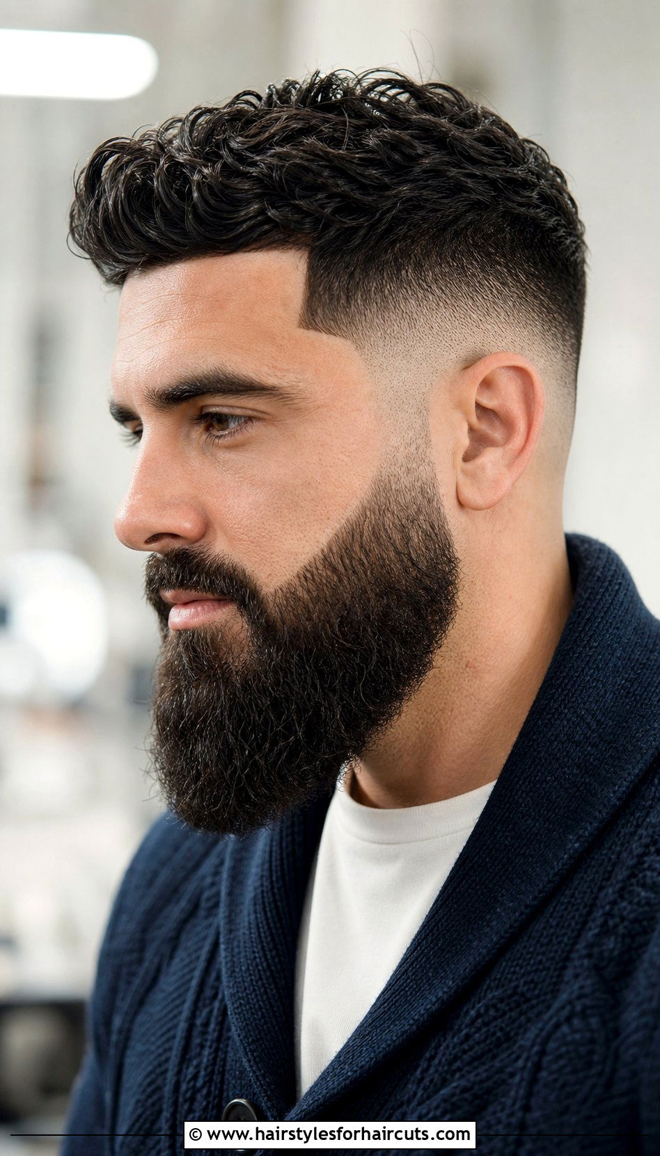 Temp Fade With Long Beard - 25 long beard short hairstyles - 25 long beard short hairstyles