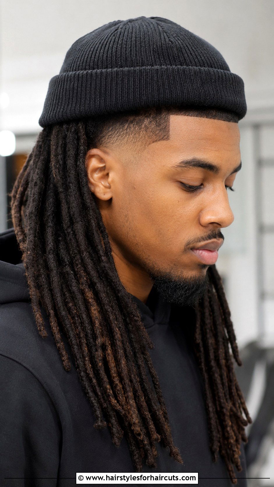 Temp Fade With Long Dreadlocks - 25 fade haircuts with long hair - 25 fade haircuts with long hair