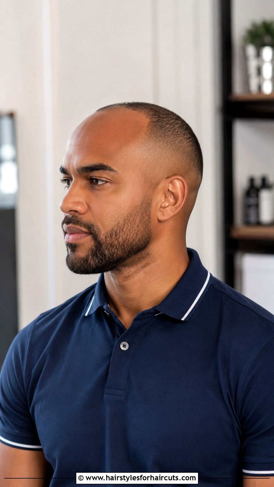 Temple Fade Bald Look - 25 bald haircuts - 25 bald haircuts