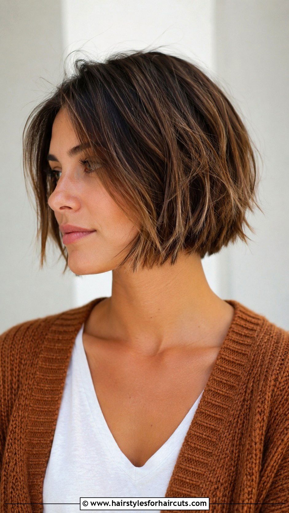 Textured A Line Bob - 25 a line haircuts - 25 a line haircuts