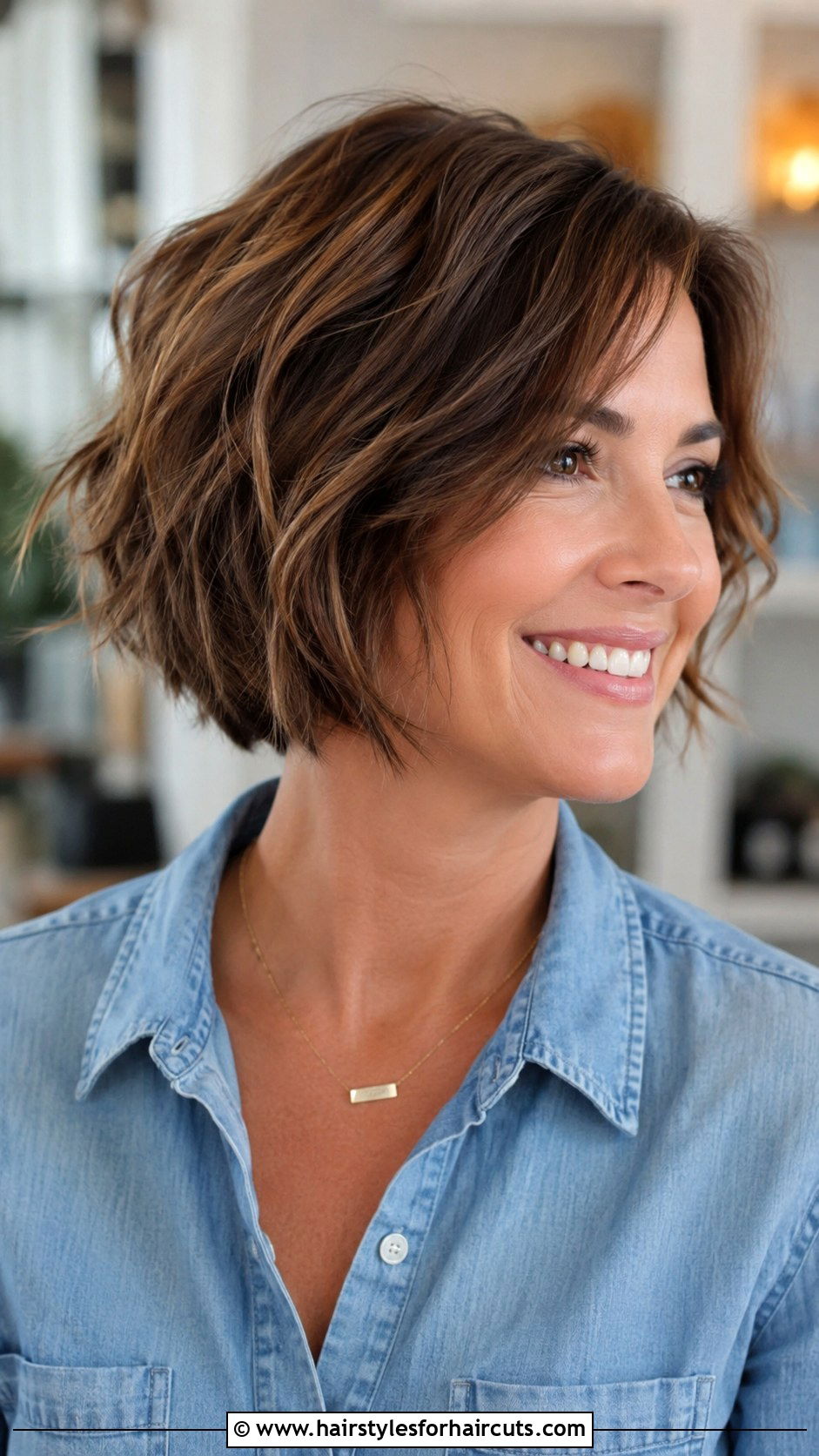 Textured Bob - 25 haircuts for shoulder length straight hair - 25 haircuts for shoulder length straight hair