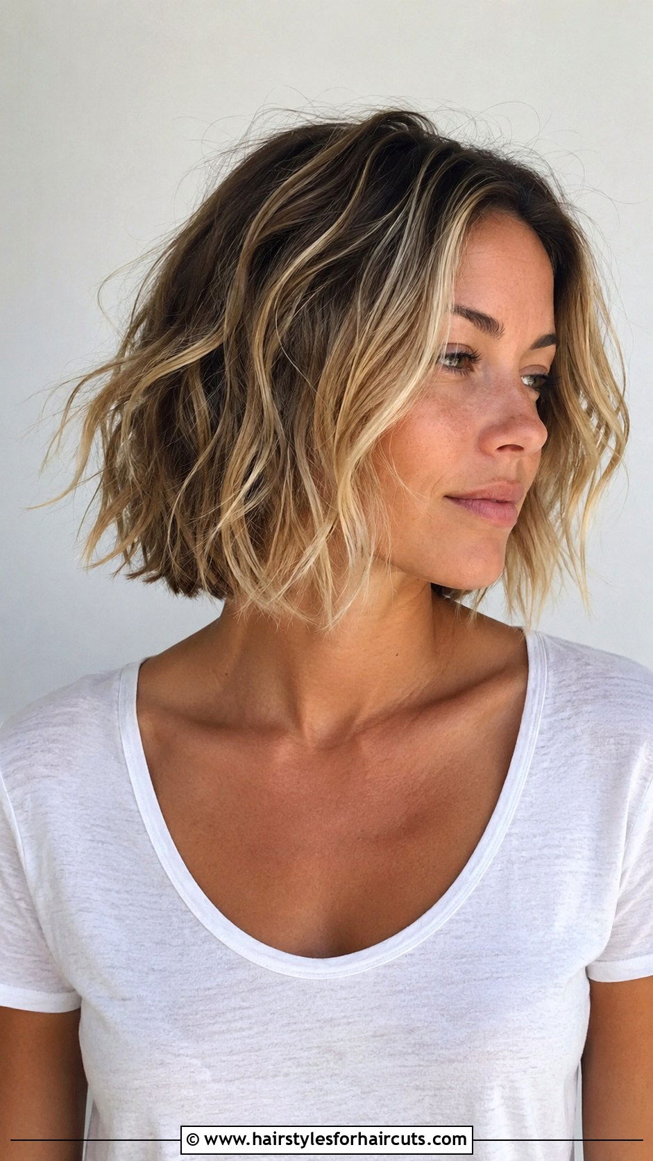 Textured Bob Beach Hair - 25 beach hairstyles - 25 beach hairstyles