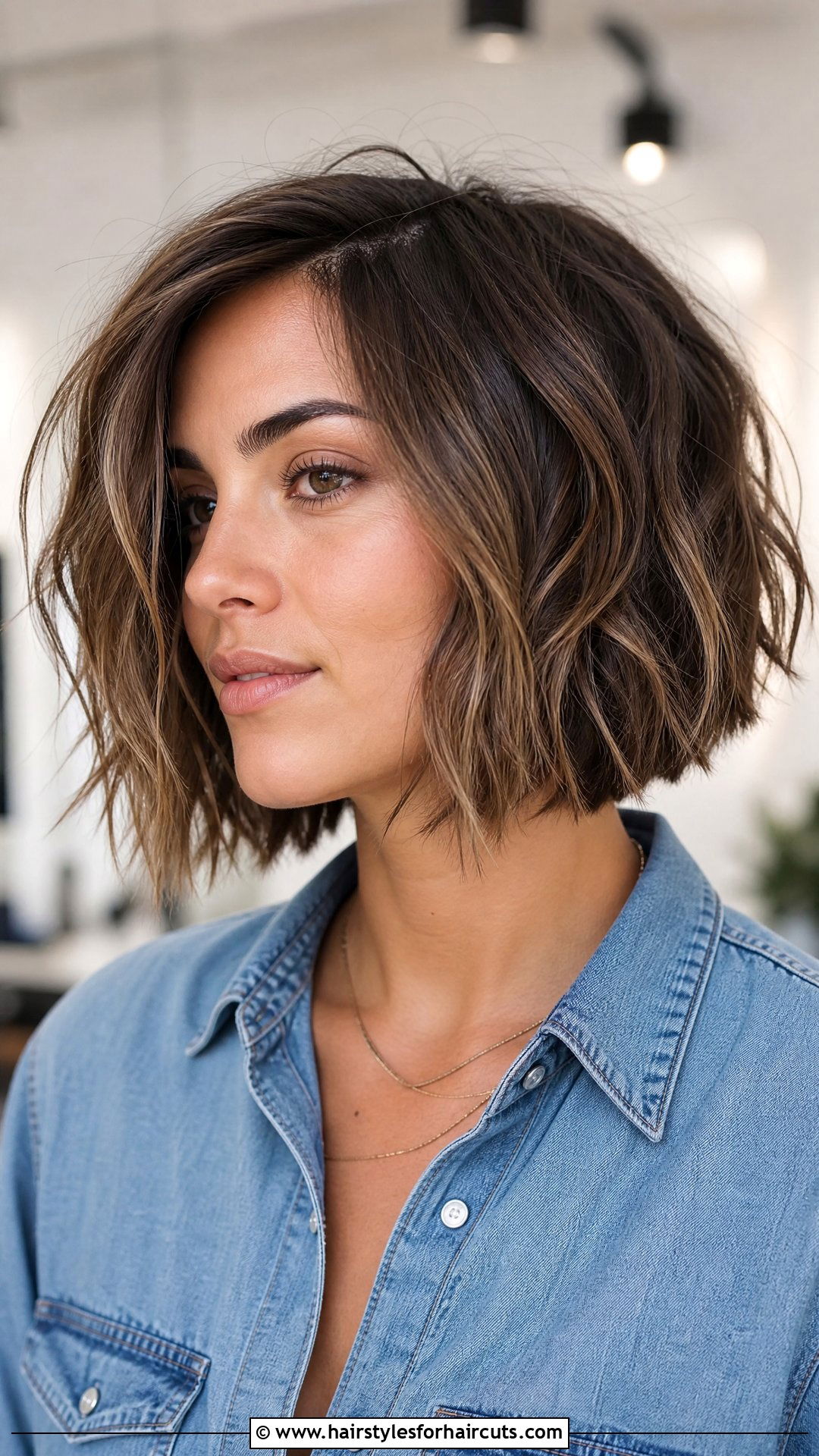 Textured Bob For Brown Hair - 25 cute hairstyles for brown hair - 25 cute hairstyles for brown hair