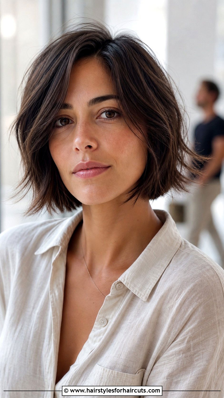 Textured Bob Haircut - 25 hairstyles that make your face look thinner - 25 hairstyles that make your face look thinner