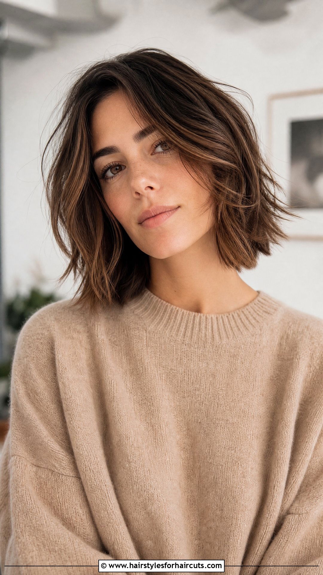 Textured Bob Haircut - 25 short hairstyles for round faces over 50 - 25 short hairstyles for round faces over 50