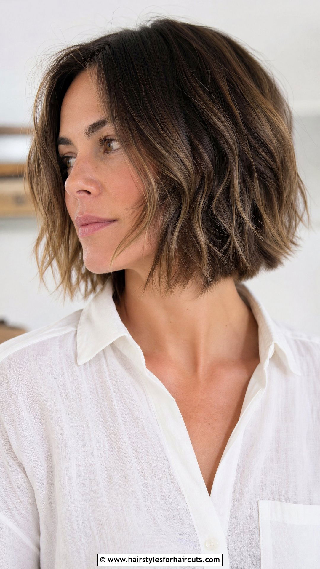 Textured Bob Haircut - 25 haircuts for fine thin hair women - 25 haircuts for fine thin hair women