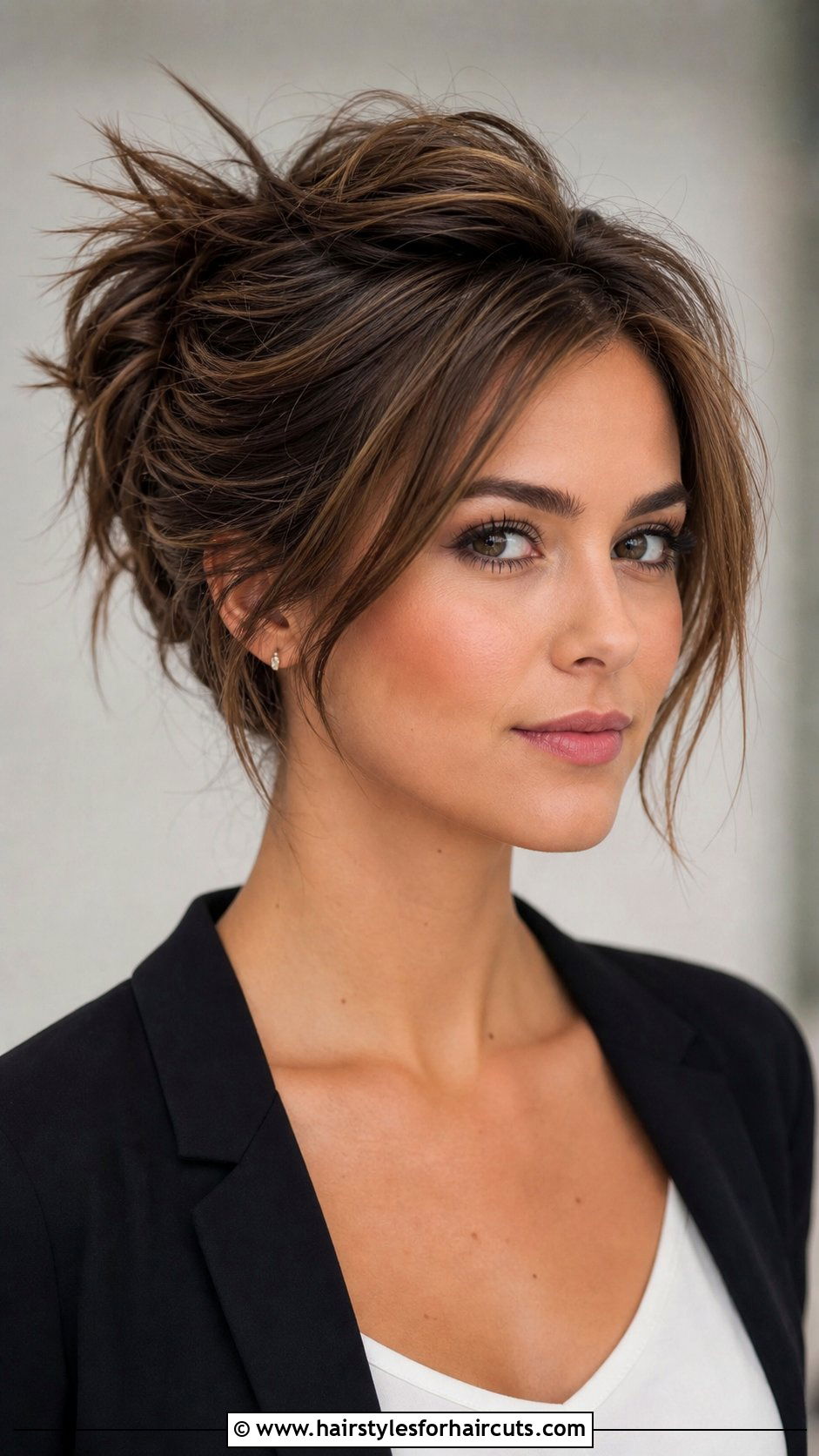 Textured Bob Updo - 25 hair up hairstyles - 25 hair up hairstyles
