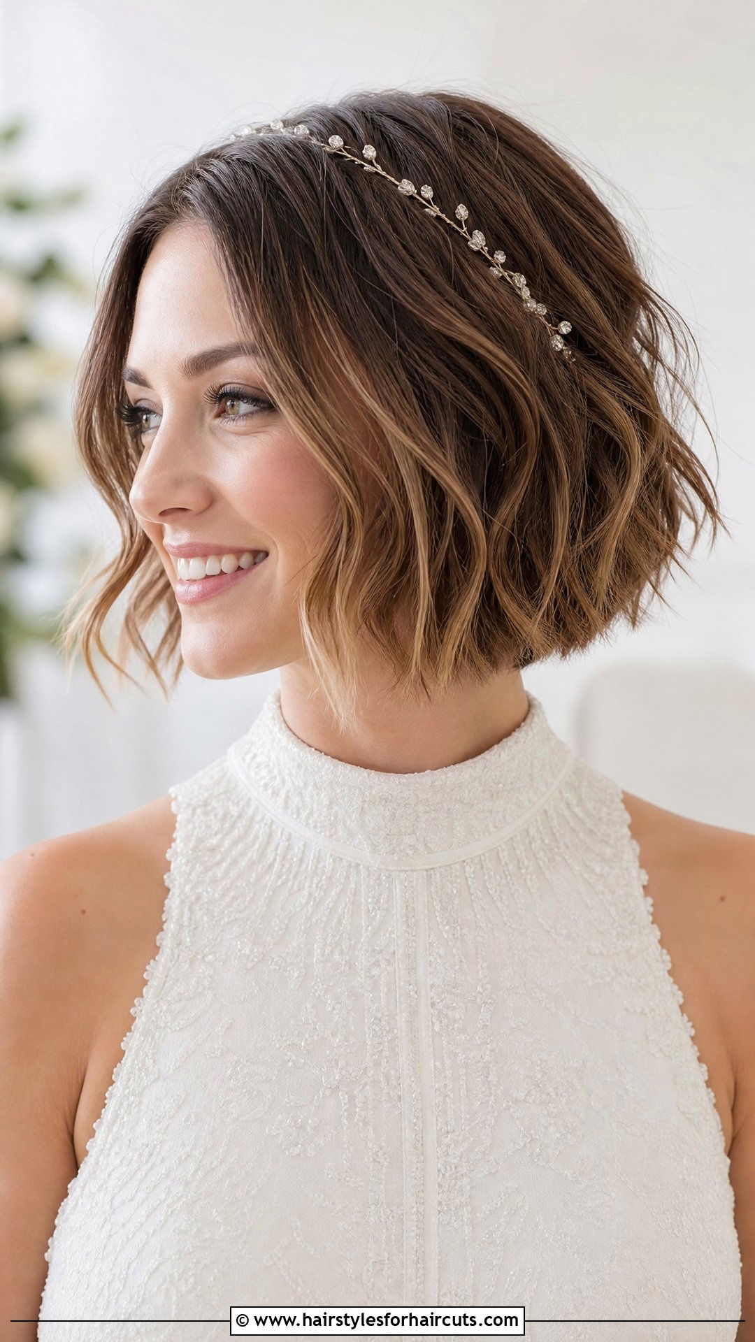 Textured Bob Wedding Hair - 25 wedding hairstyles medium length hair - 25 wedding hairstyles medium length hair