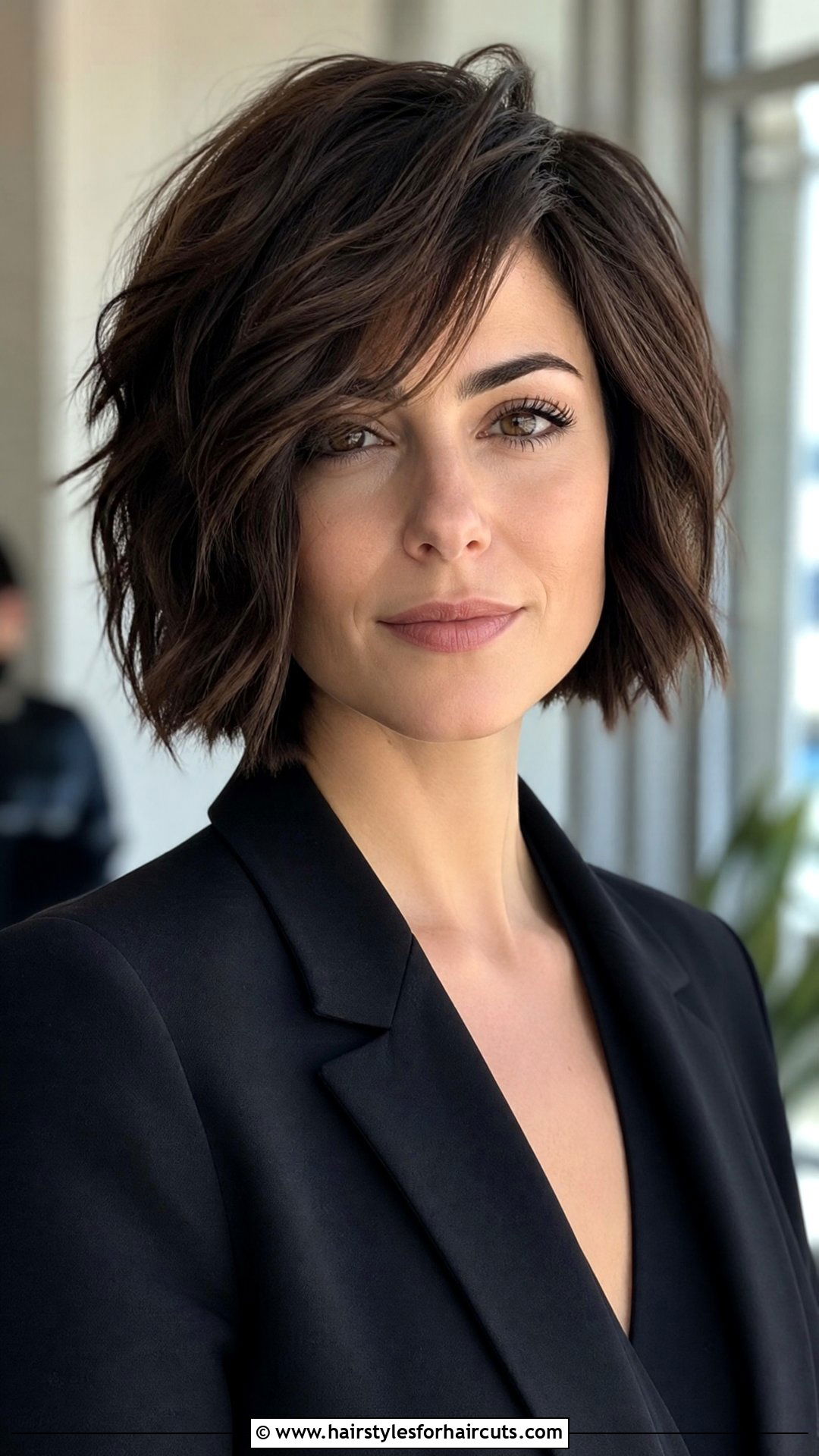 Textured Bob With Side Part - 25 star hairstyles - 25 star hairstyles
