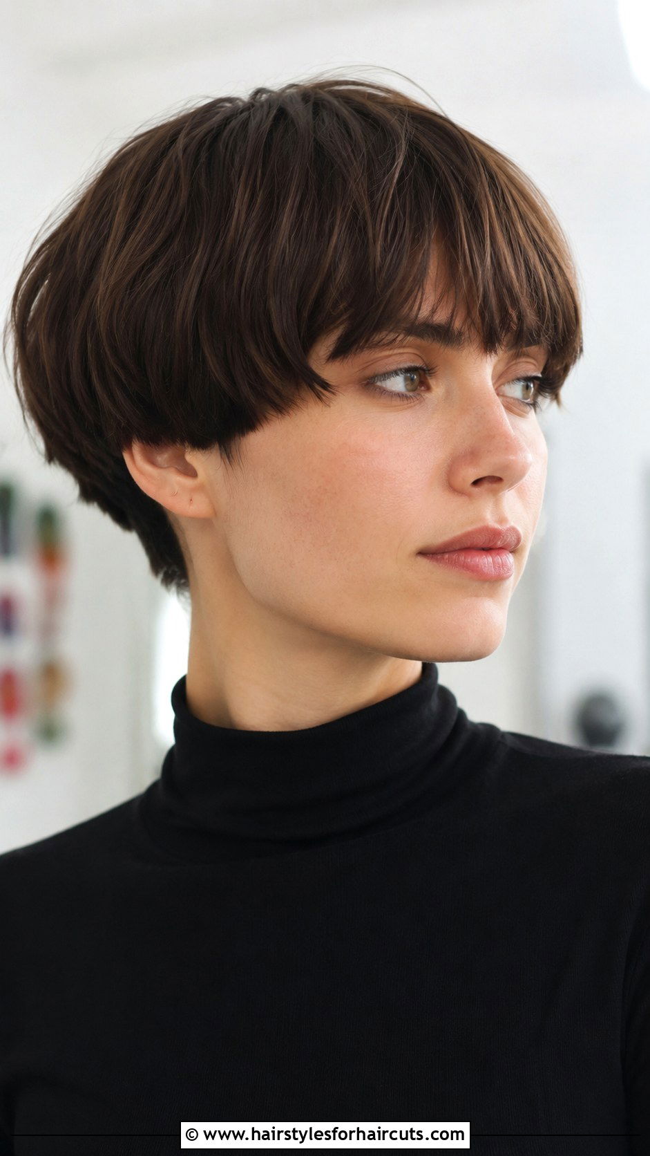 Textured Bowl Cut - 25 best haircuts for women with fine hair - 25 best haircuts for women with fine hair
