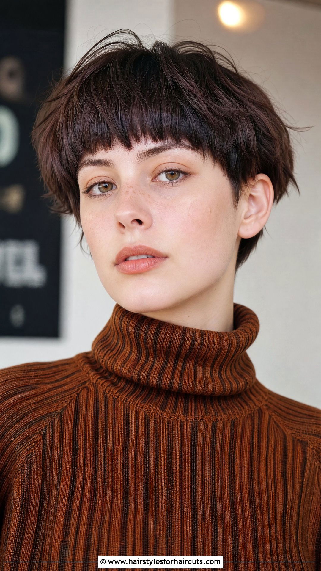 Textured Bowl Cut - 25 womans hairstyles - 25 woman's hairstyles