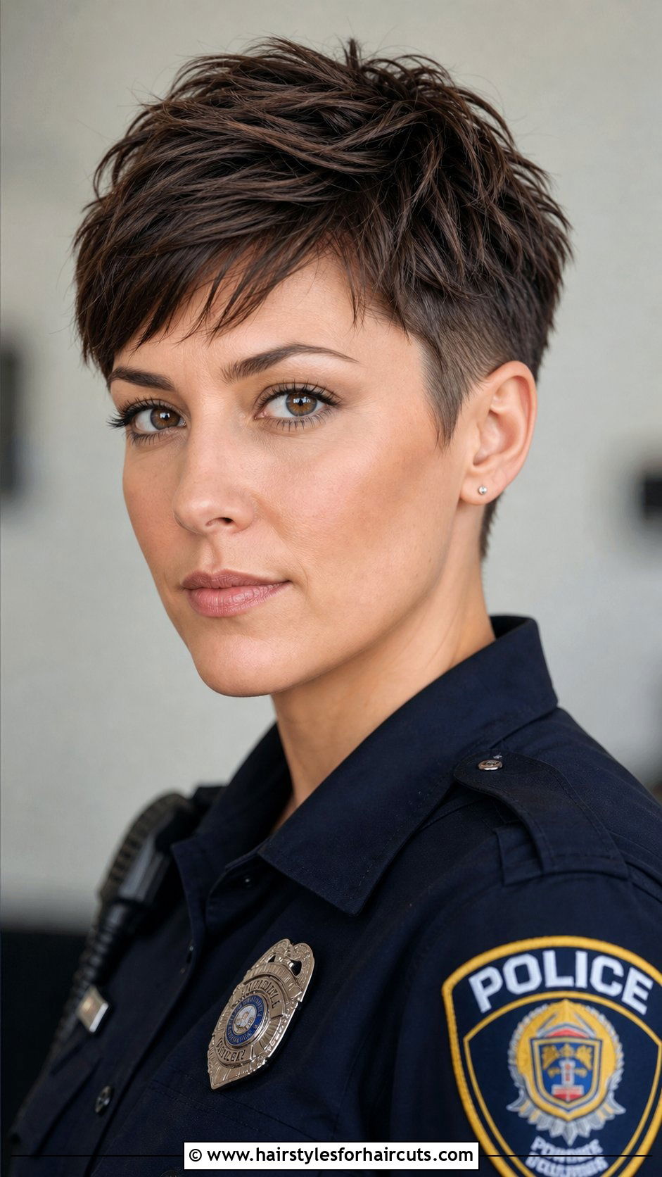 Textured Crop - 25 police woman hairstyles - 25 police woman hairstyles