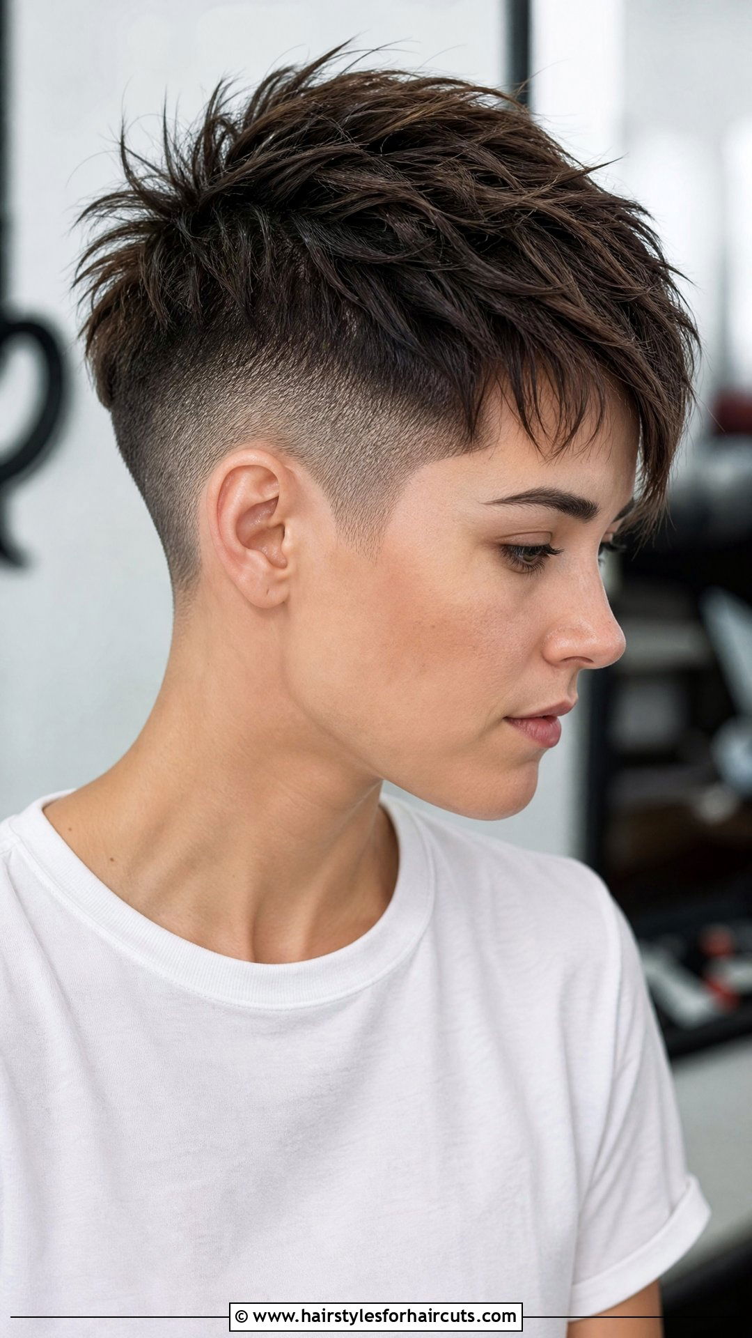 Textured Crop Pixie Double Side Shave - 25 pixie hairstyles double side shave short hair - 25 pixie hairstyles double side shave short hair