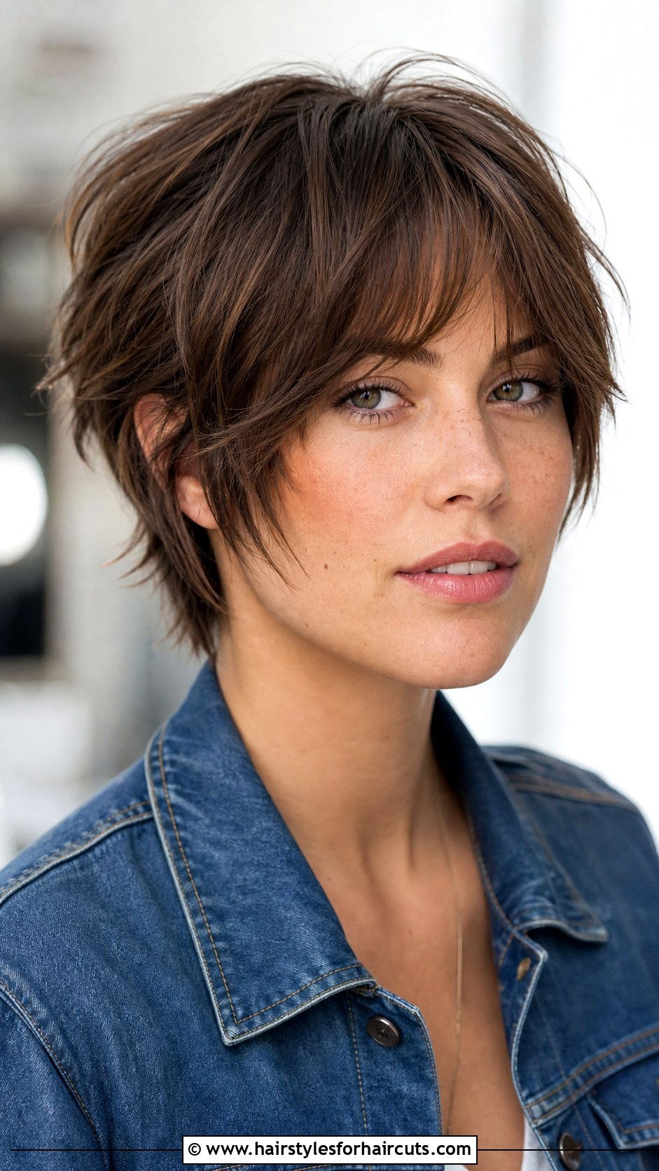 Textured Crop With Curtain Bangs - 25 cute haircuts with curtain bangs - 25 cute haircuts with curtain bangs
