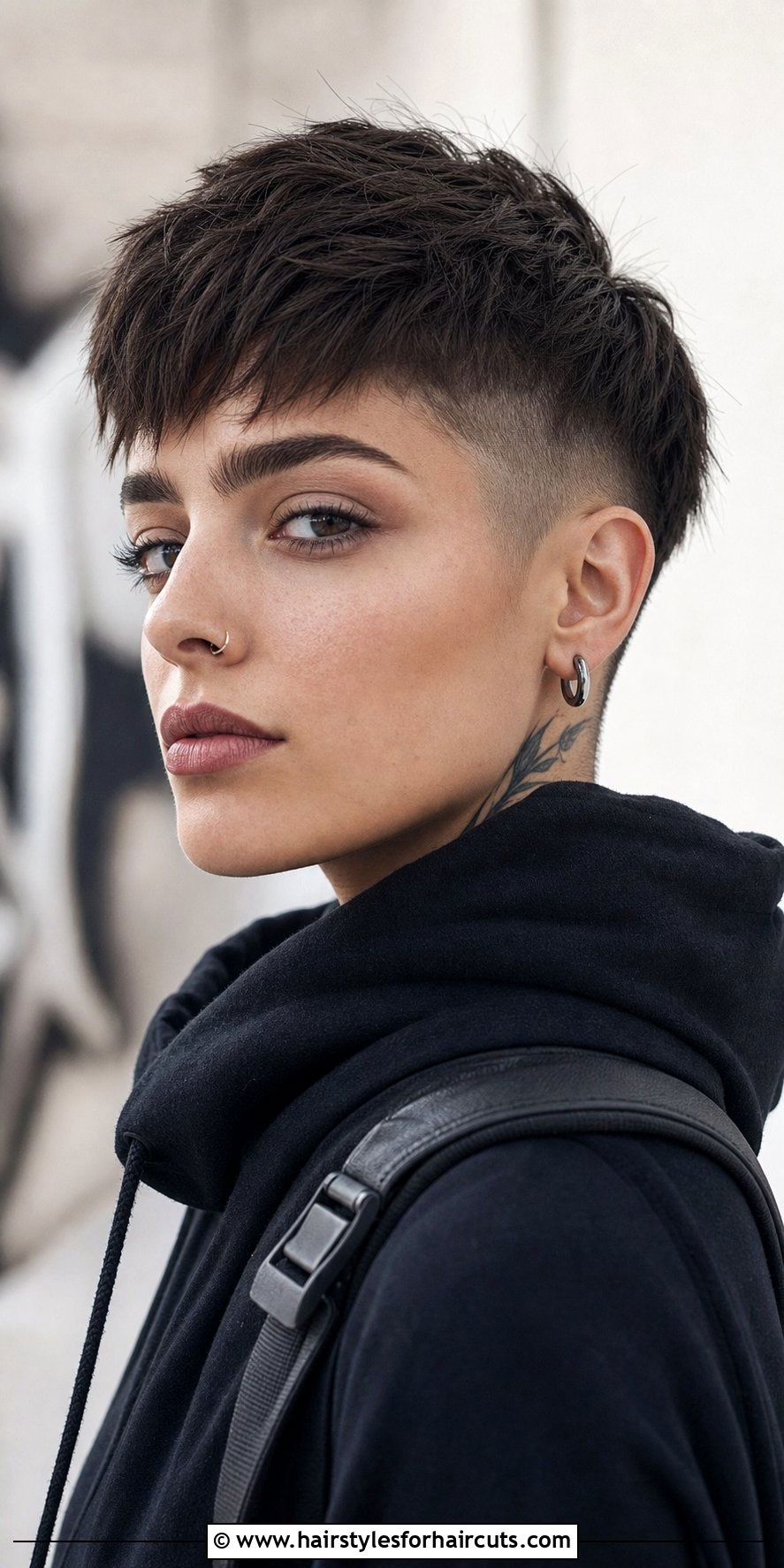 Textured Crop With Fringe - 25 hairstyles for hair that grows forward woman - 25 hairstyles for hair that grows forward woman