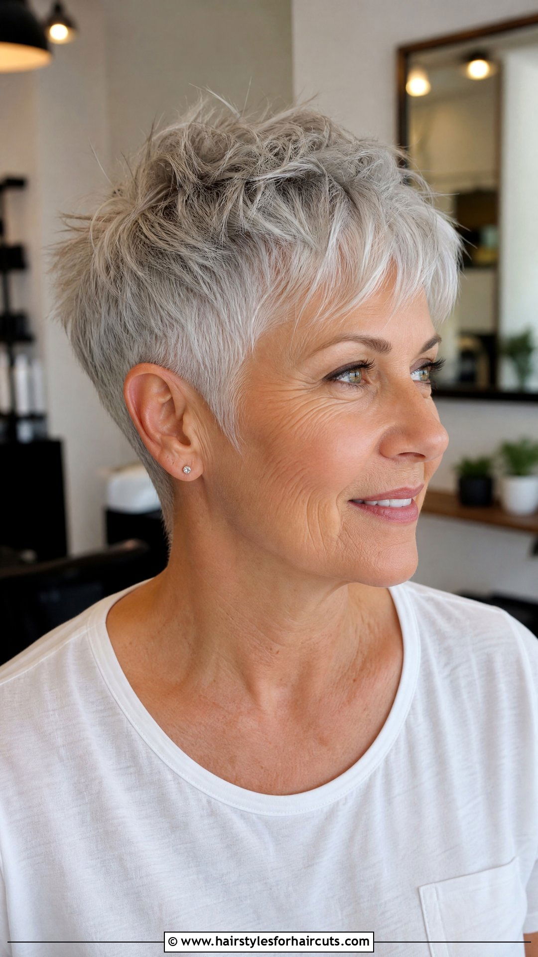 Textured Cropped Cut - 25 hairstyles for older women with thinning hair - 25 hairstyles for older women with thinning hair