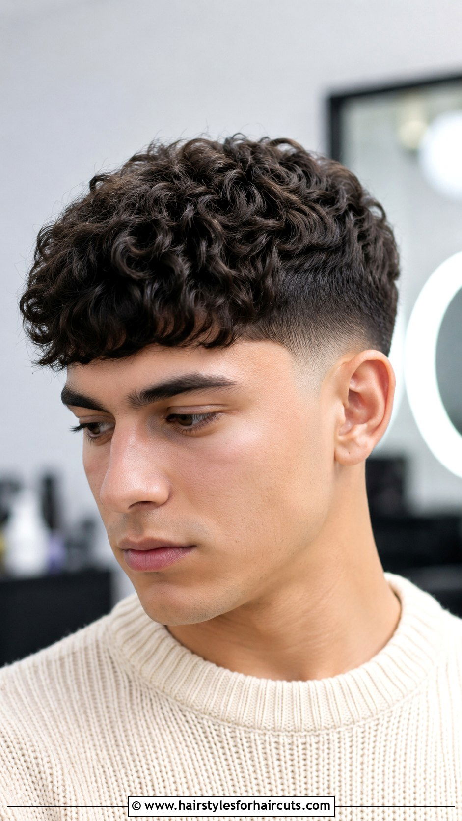 Textured Curly Edgar - 25 edgar haircuts for curly hair - 25 edgar haircuts for curly hair