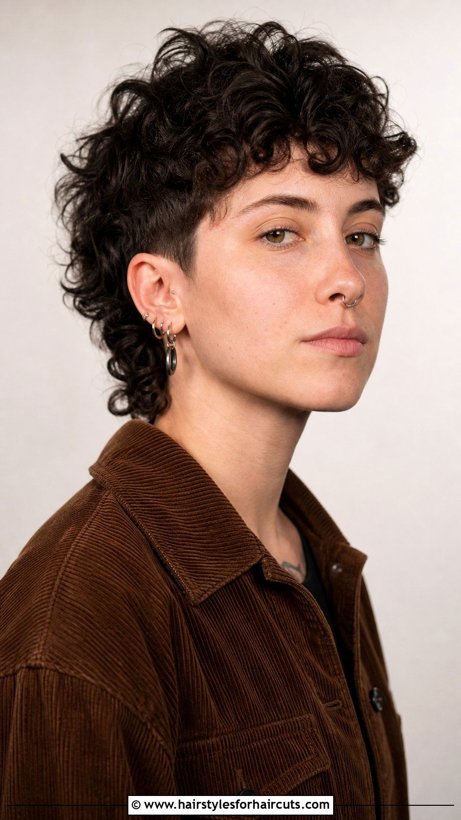 Textured Curly Wedge Cut - 25 gender neutral haircuts for curly hair - 25 gender neutral haircuts for curly hair