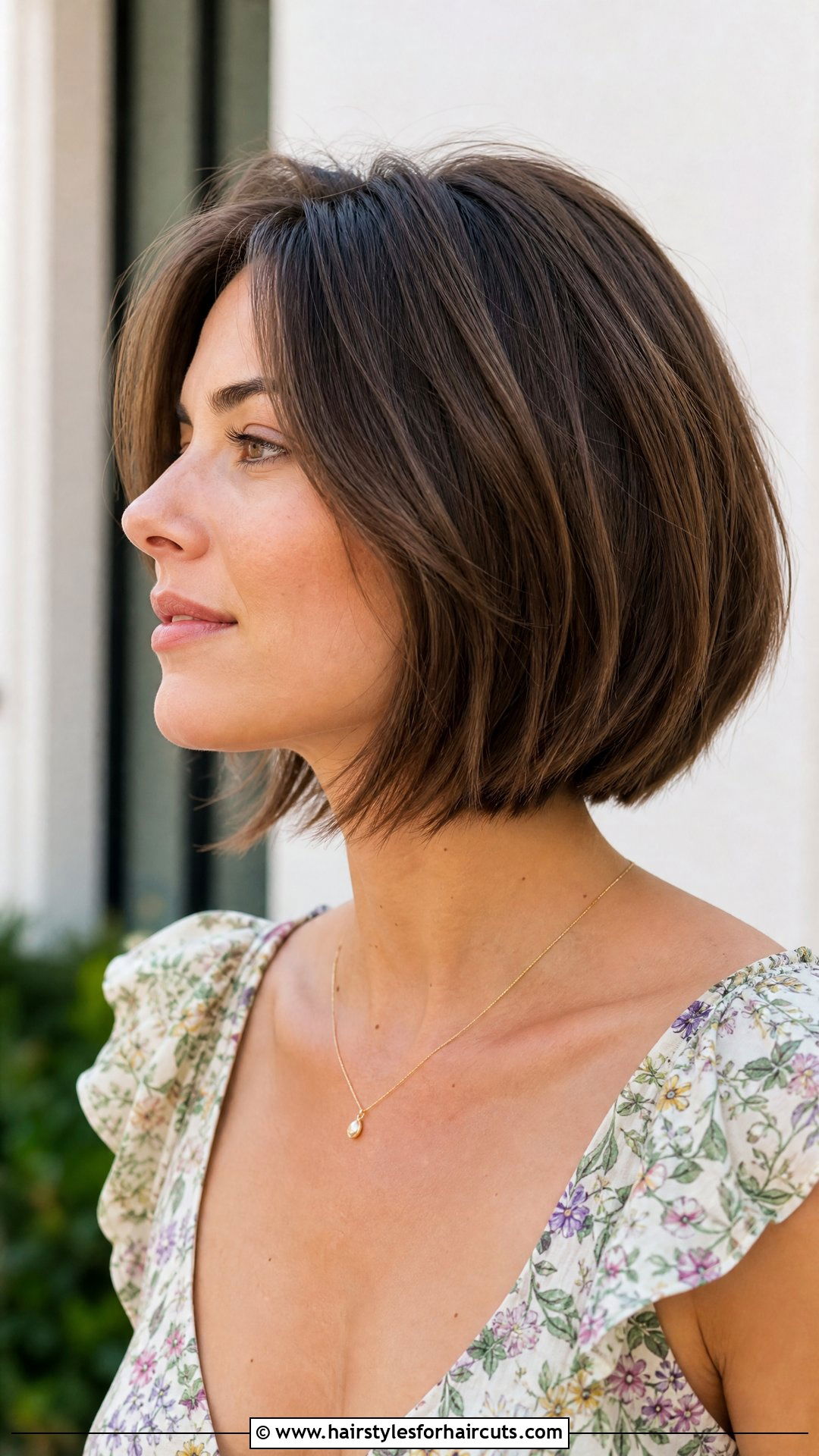 Textured Ends Neck Length Bob - 25 thick hair neck length haircuts - 25 thick hair neck length haircuts