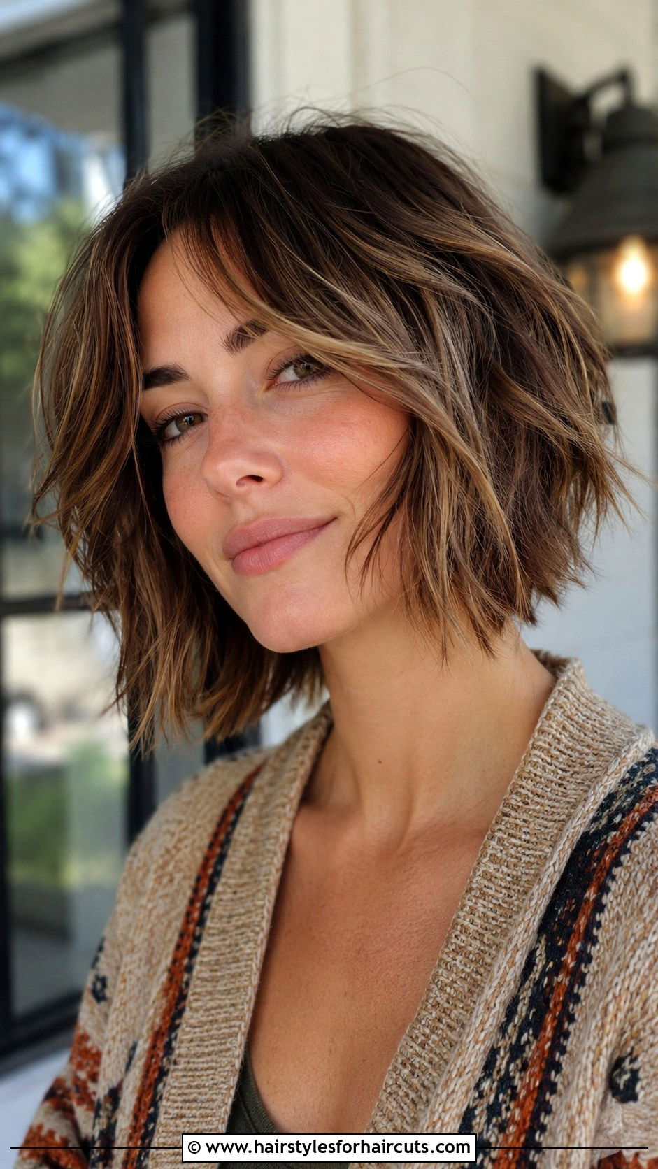Textured Feathered Bob - 25 feathered bob hairstyles medium length hair - 25 feathered bob hairstyles medium length hair