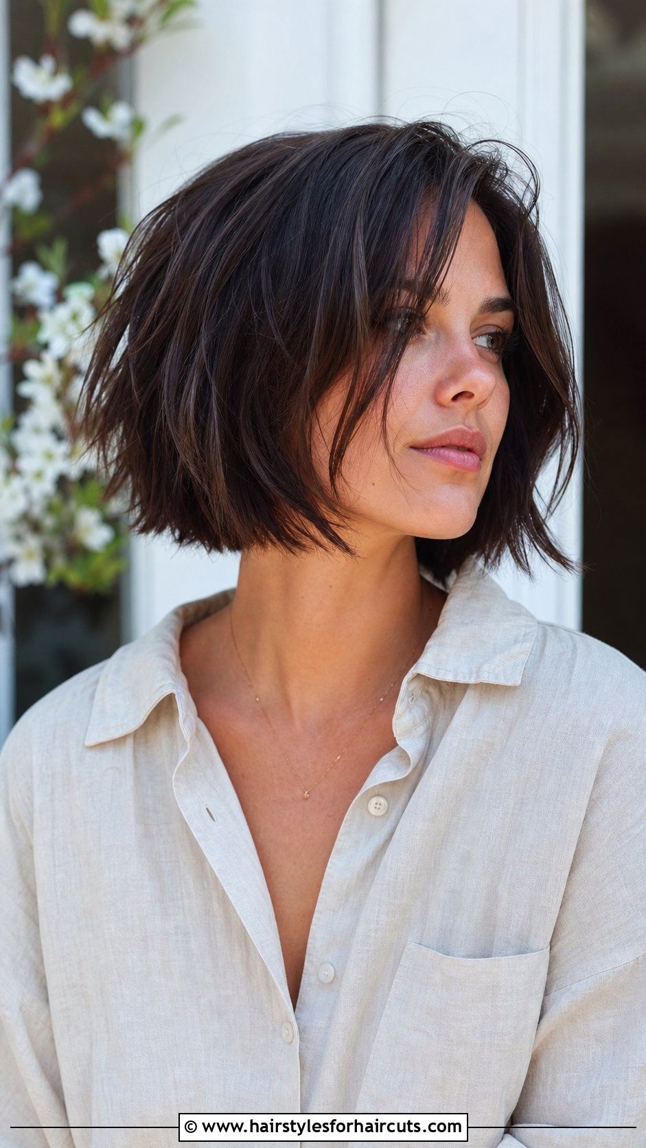 Textured Forward Bob - 25 hair forward haircuts - 25 hair forward haircuts