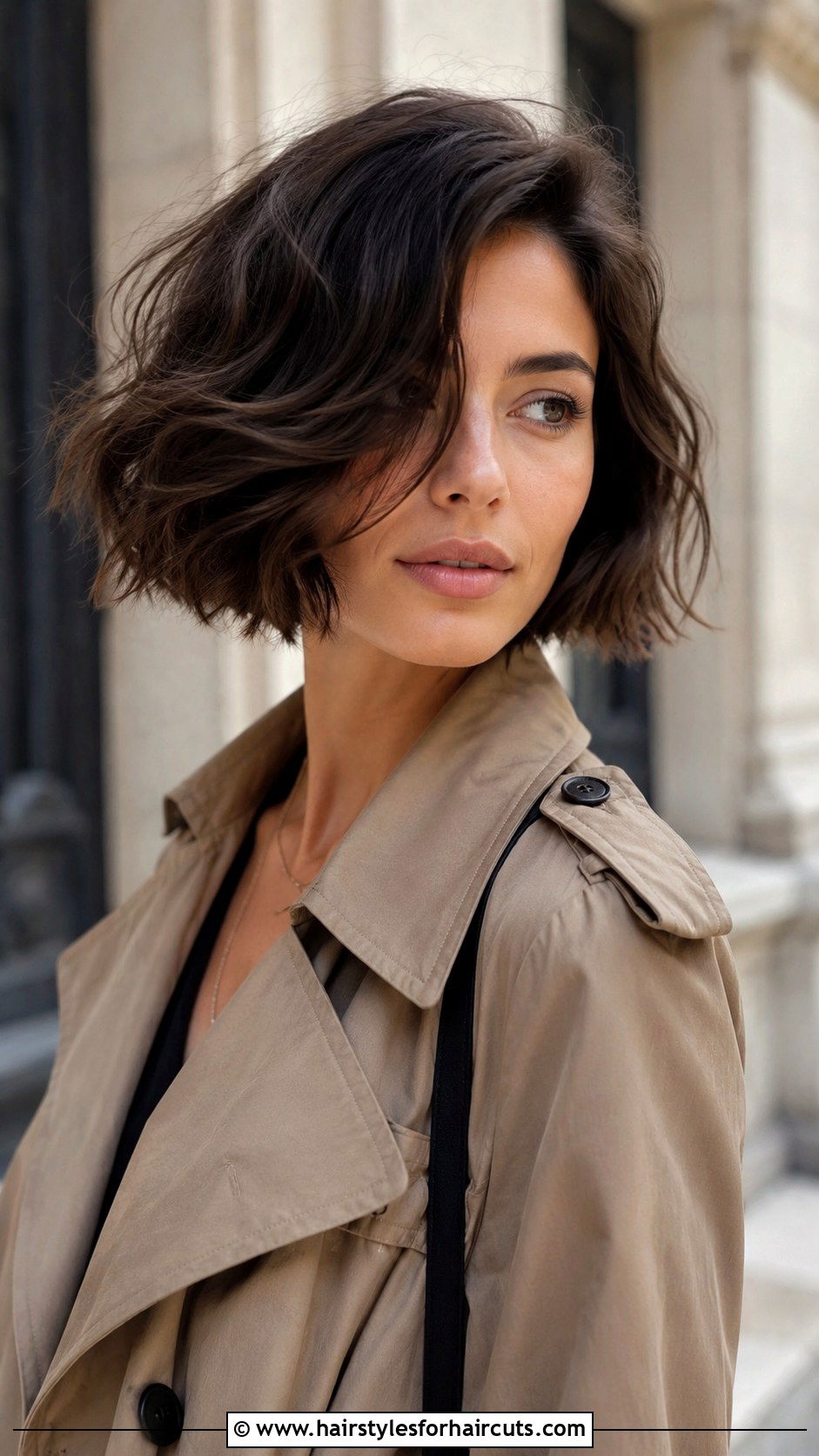 Textured French Bob - 25 medium length haircuts for thin wavy hair - 25 medium length haircuts for thin wavy hair