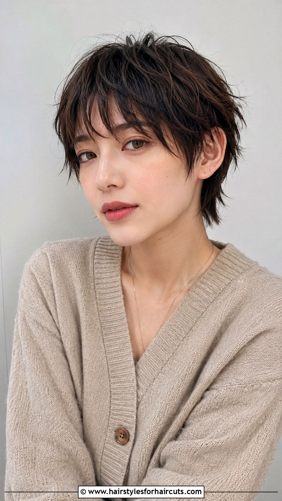 Textured Fringe Androgynous Cut - 25 androgynous haircuts for thick hair - 25 androgynous haircuts for thick hair