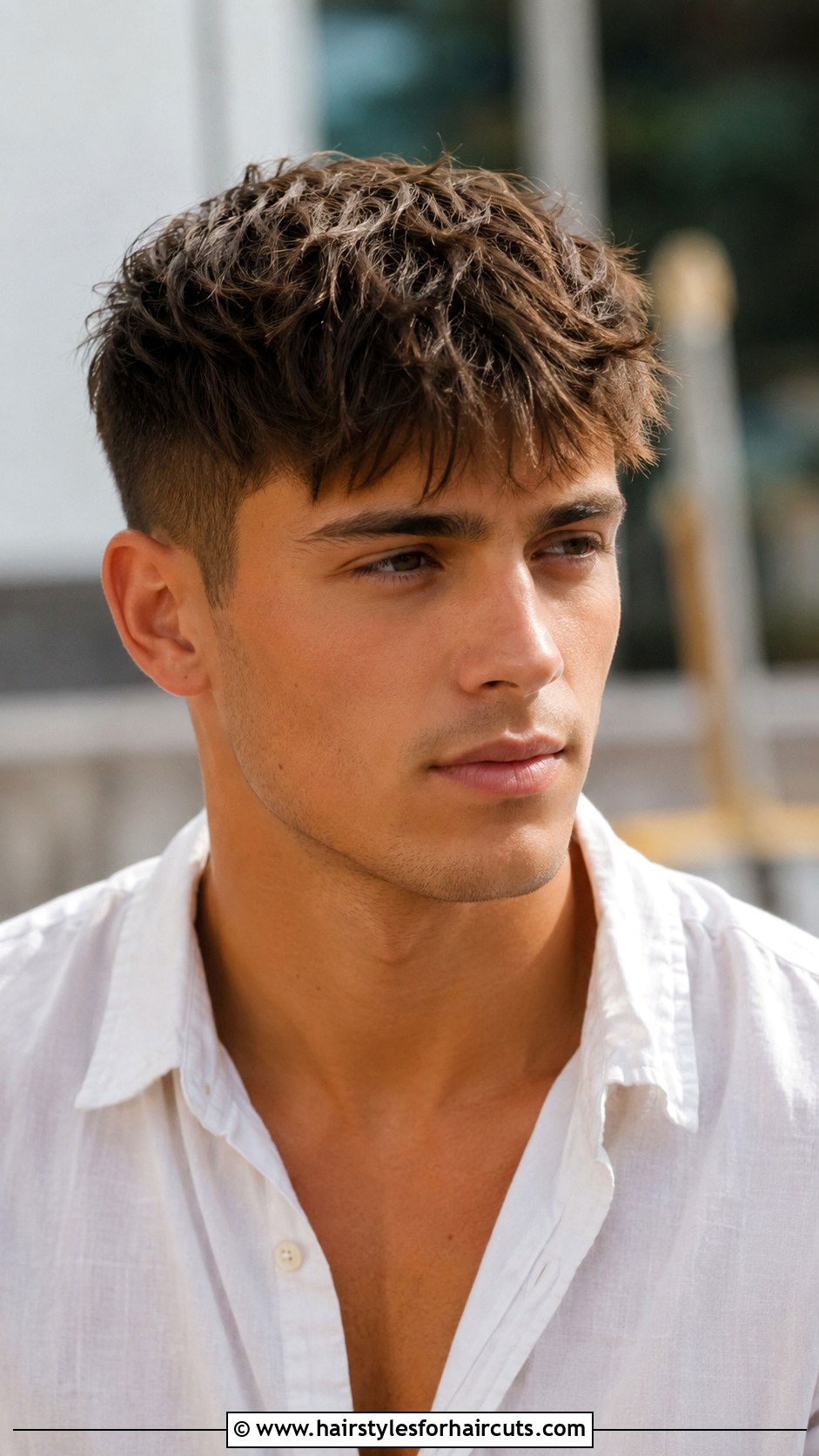 Textured Fringe Haircut - 25 haircuts for baseball players - 25 haircuts for baseball players