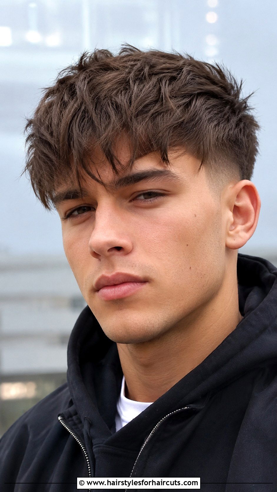 Textured Fringe Haircut - 25 haircuts for widows peak - 25 haircuts for widows peak