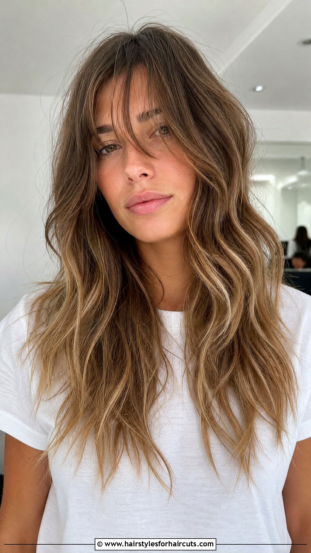 Textured Fringe Long Hair - 25 fringe haircuts long hair - 25 fringe haircuts long hair