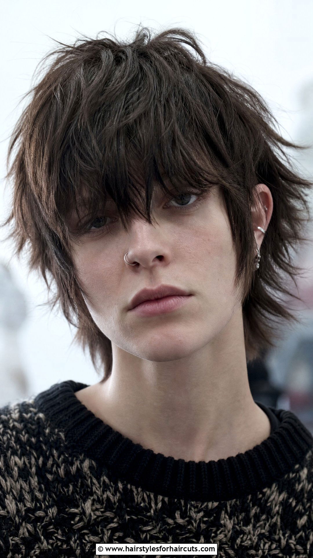 Textured Fringe Punk Haircut - 25 punk haircuts for women - 25 punk haircuts for women