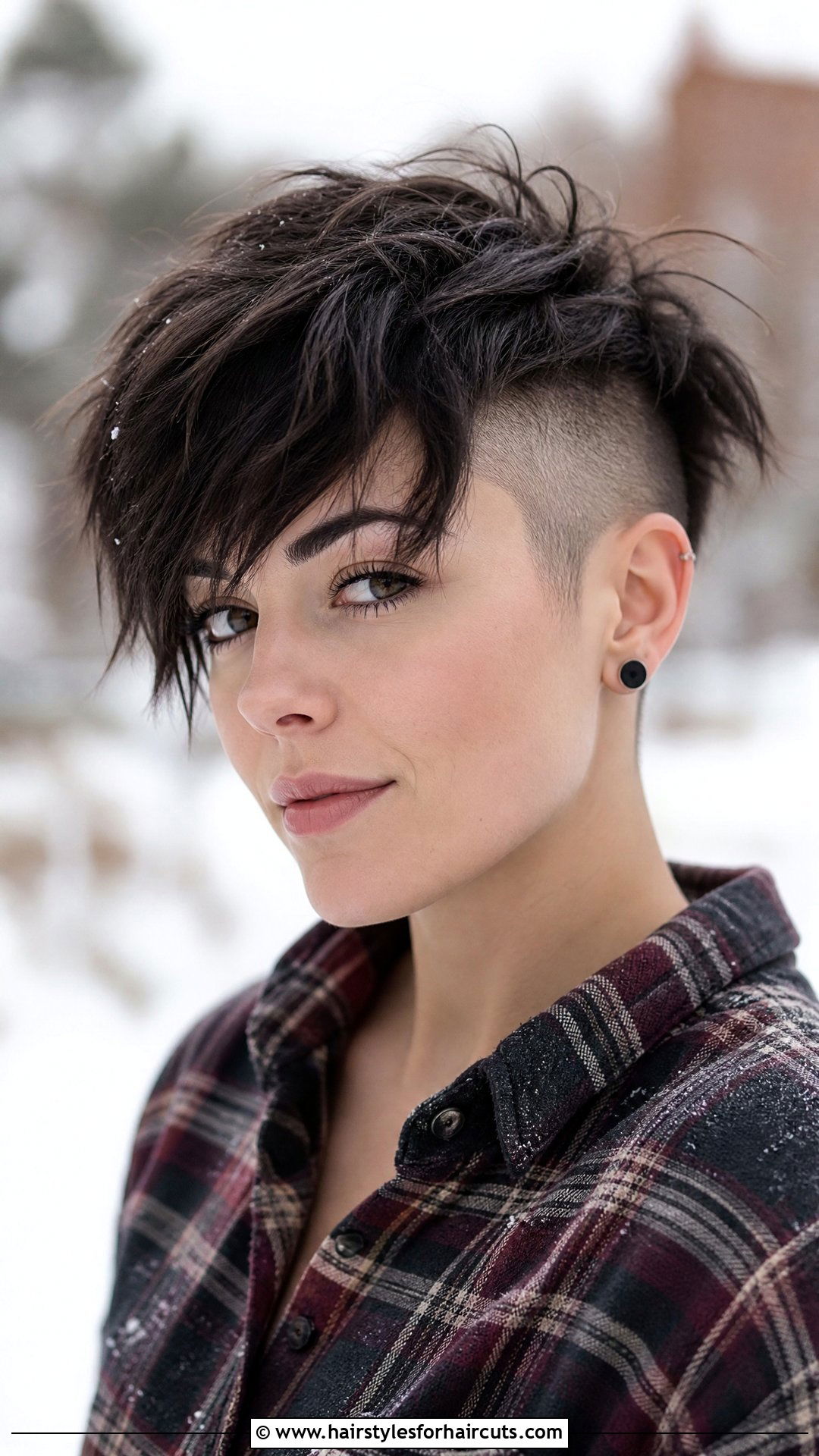 Textured Fringe Undercut - 25 undercut short hair tomboy haircuts - 25 undercut short hair tomboy haircuts