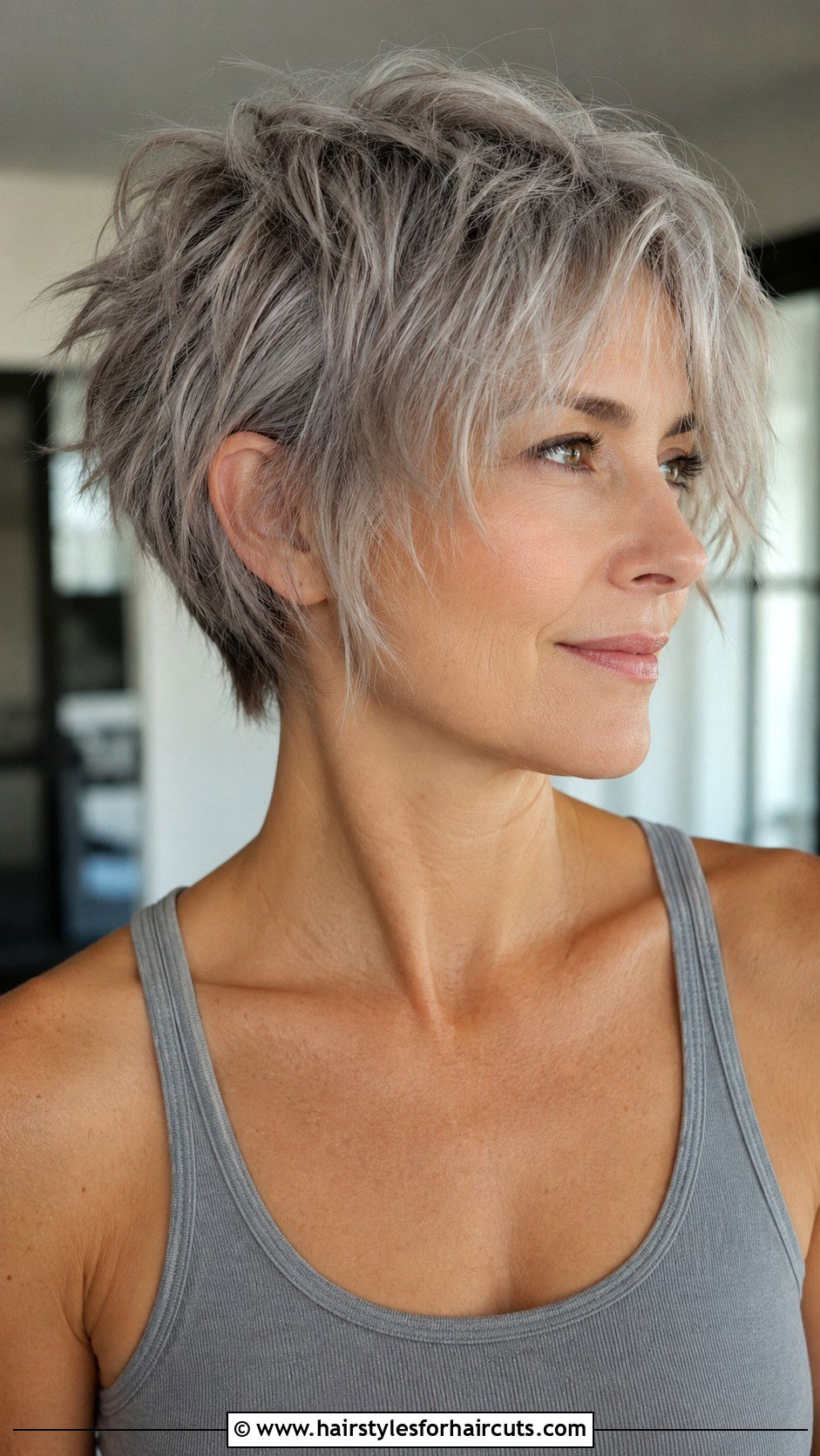 Textured Gray Crop - 25 gray color hairstyles - 25 gray color hairstyles