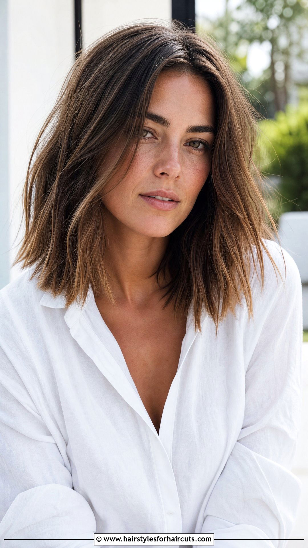 Textured Lob - 25 haircuts for medium straight hair - 25 haircuts for medium straight hair