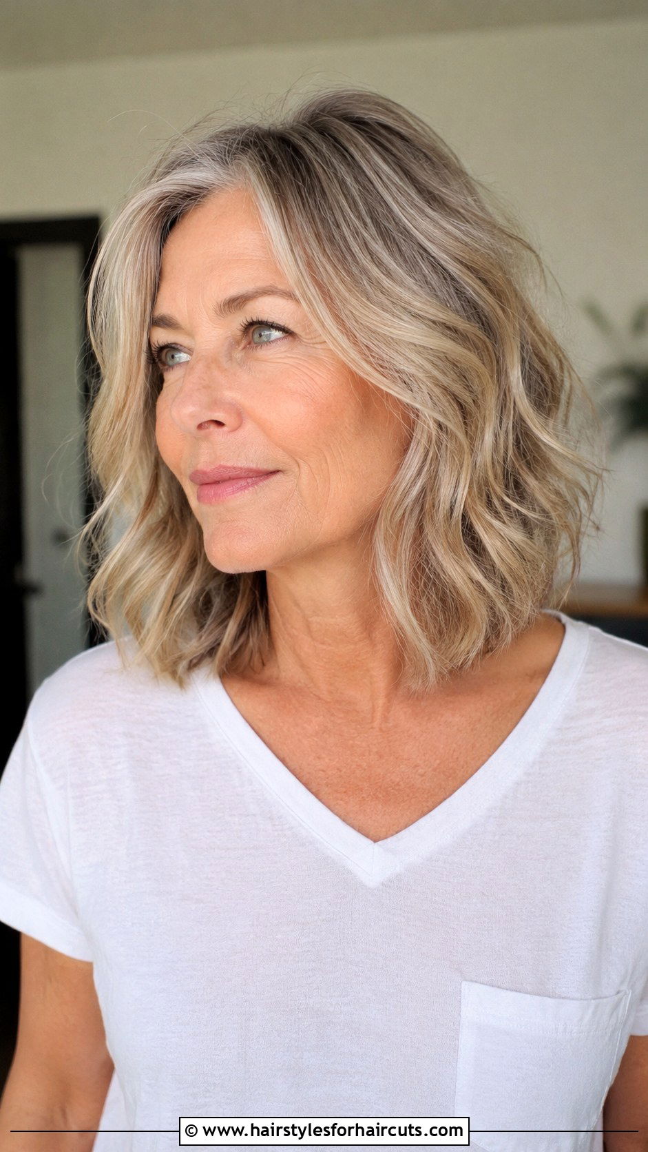 Textured Lob - 25 haircuts for women in their 60s - 25 haircuts for women in their 60s