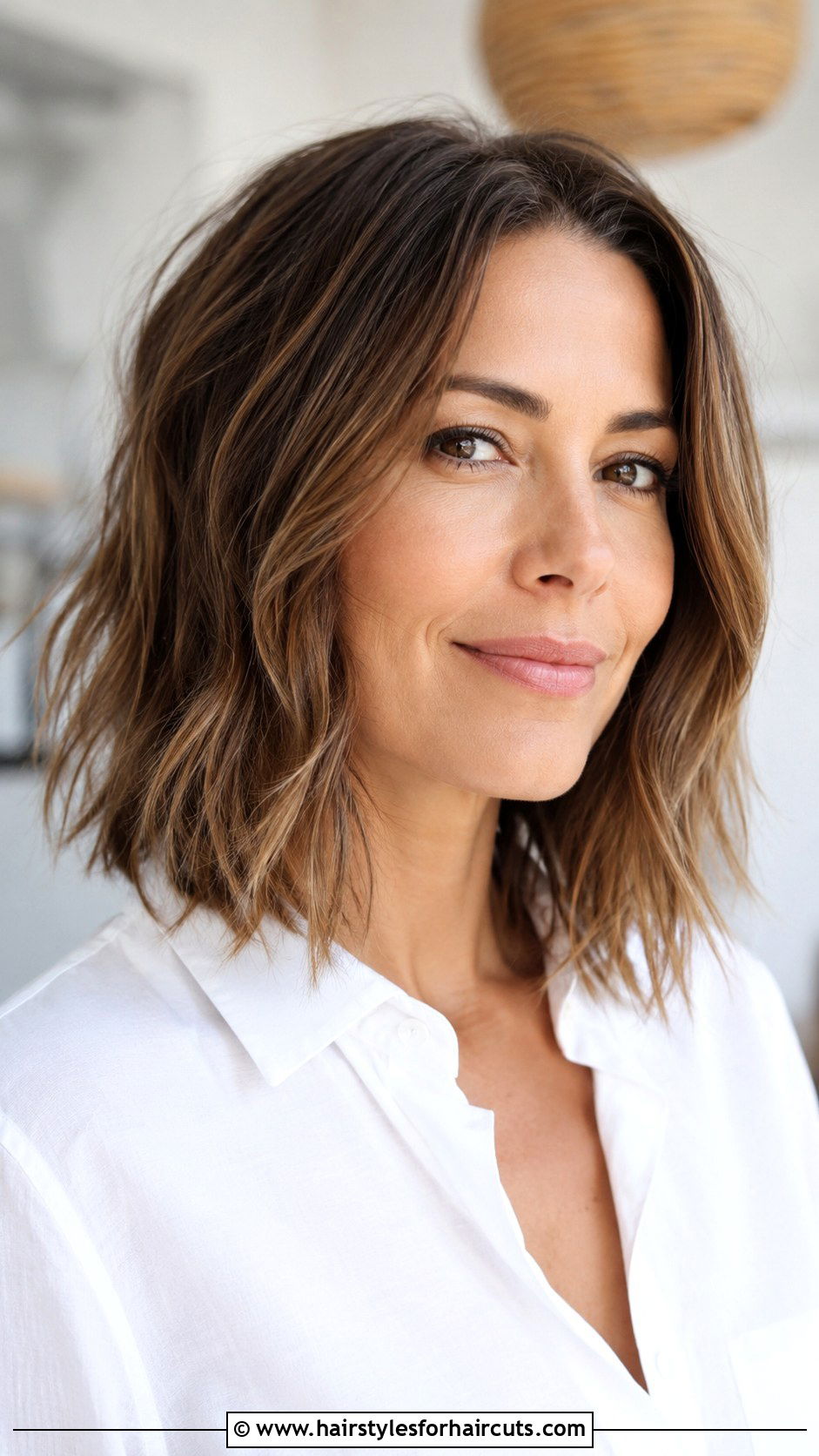 Textured Lob - 25 choppy edgy haircuts for medium length hair - 25 choppy edgy haircuts for medium length hair