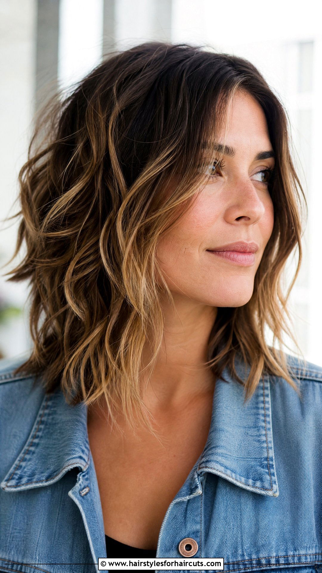 Textured Lob - 25 valentines day hairstyles - 25 valentine's day hairstyles