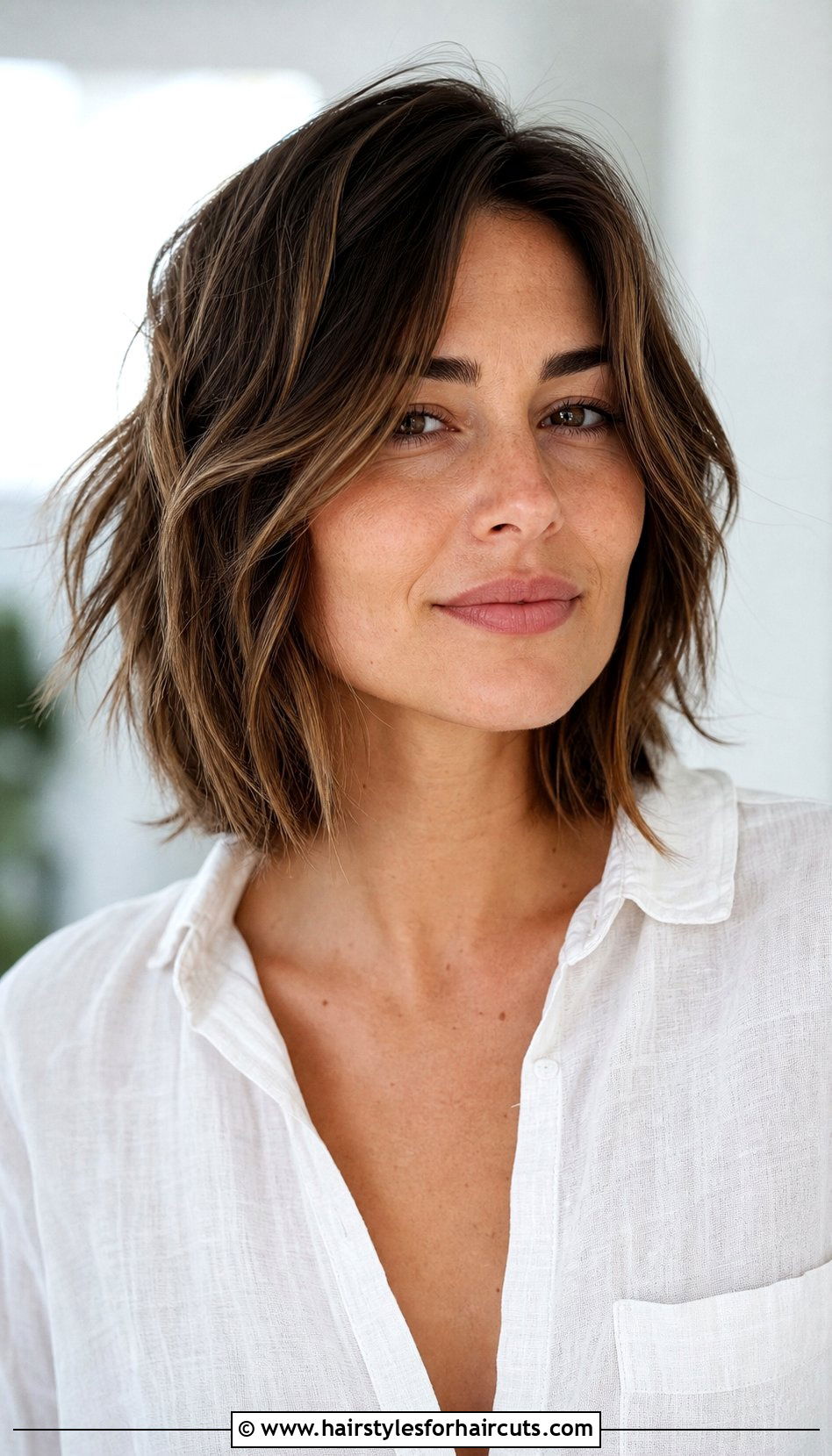 Textured Lob Haircut - 25 haircuts las vegas - 25 haircuts las vegas