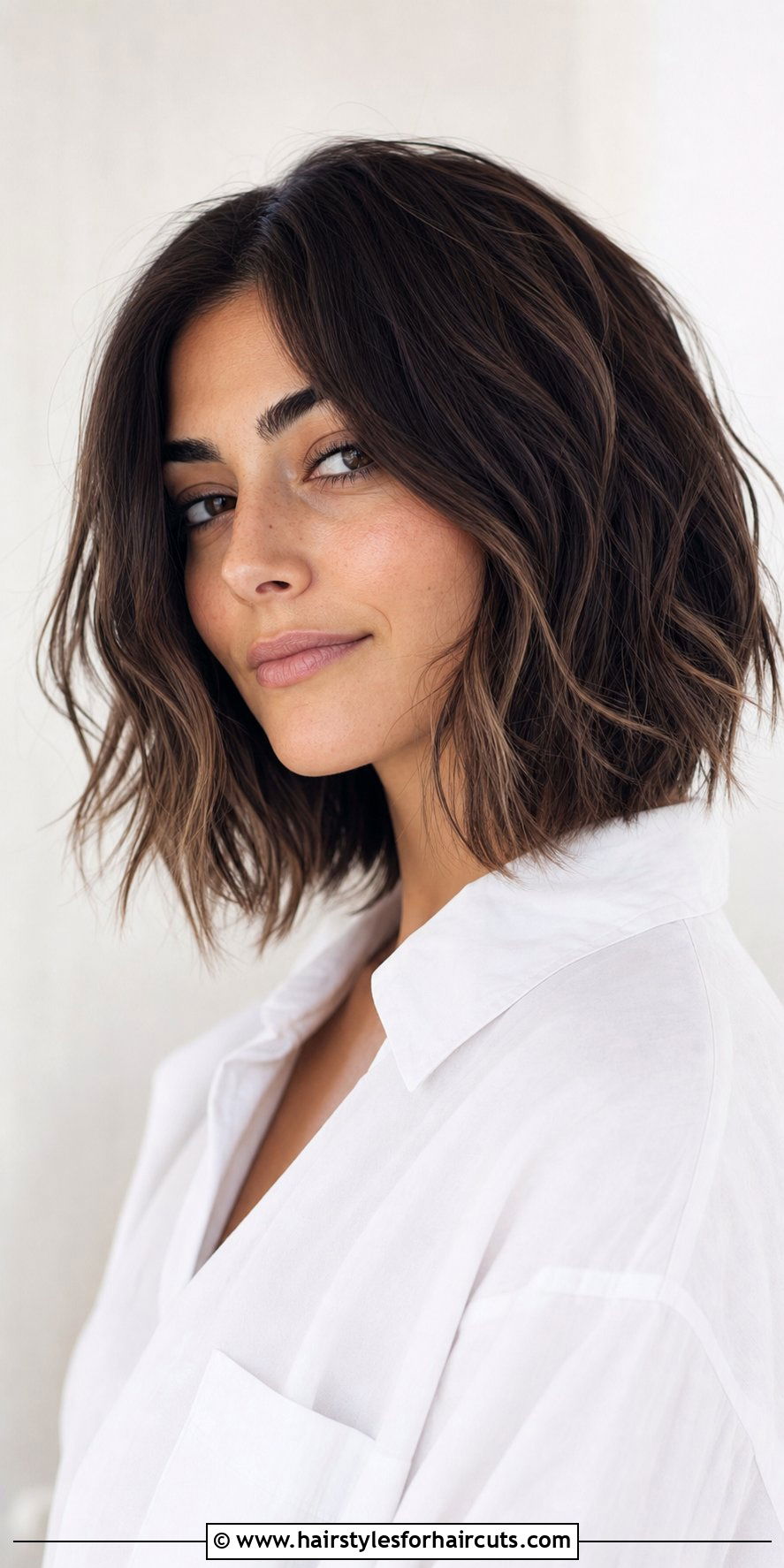 Textured Lob Haircut - 25 hairstyles for 30 year old women - 25 hairstyles for 30 year old women