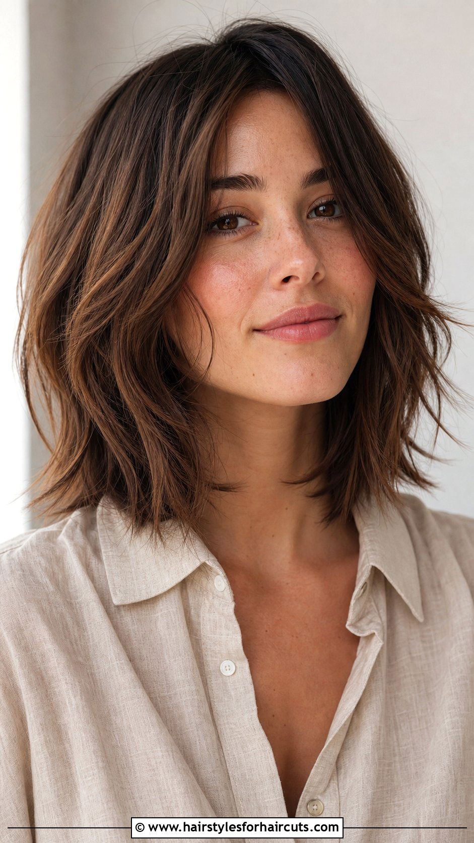 Textured Lob Haircut - 25 hairstyles for flat straight hair - 25 hairstyles for flat straight hair