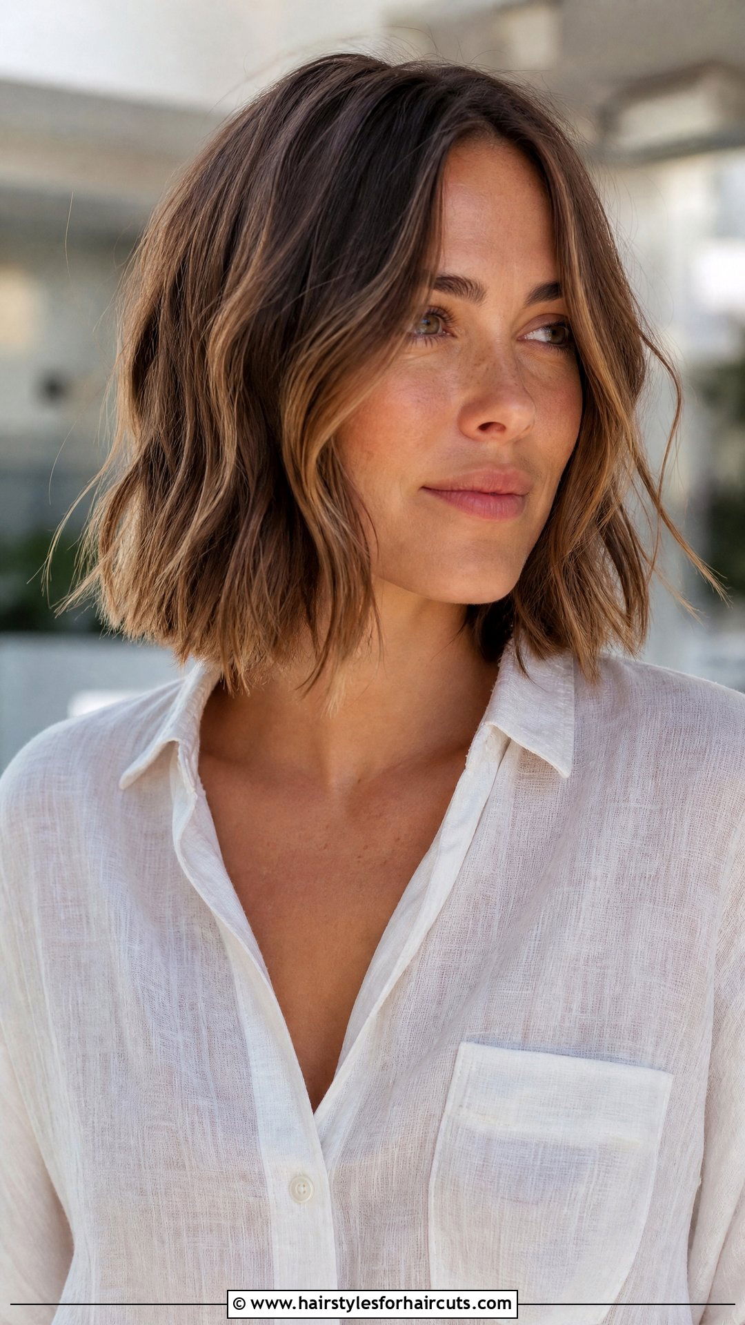 Textured Lob Haircut - 25 salon hairstyles - 25 salon hairstyles