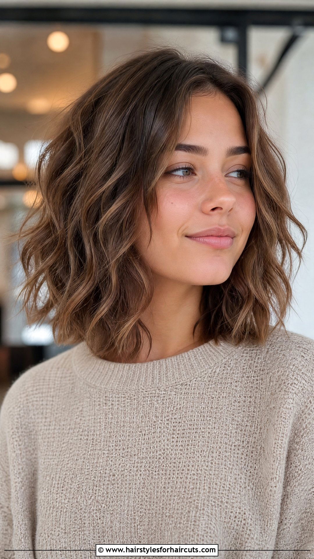 Textured Lob Haircut - 25 trendy hairstyles for girls - 25 trendy hairstyles for girls