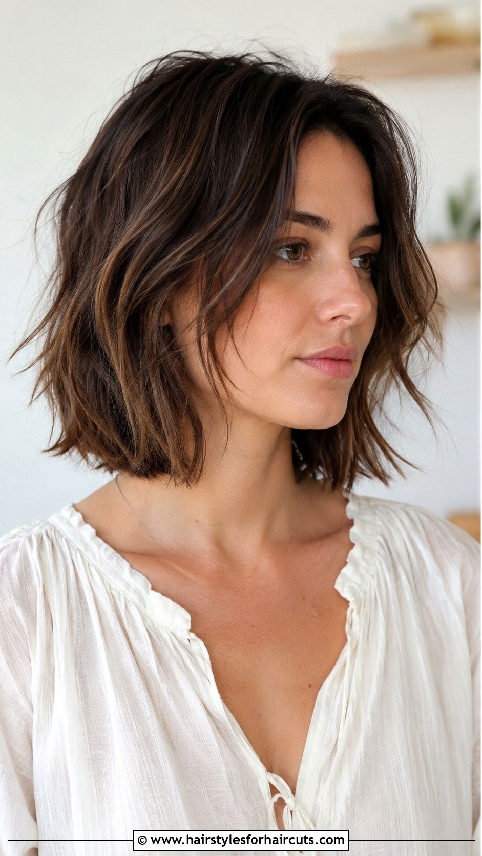 Textured Lob Haircut - 25 haircuts brentwood - 25 haircuts brentwood