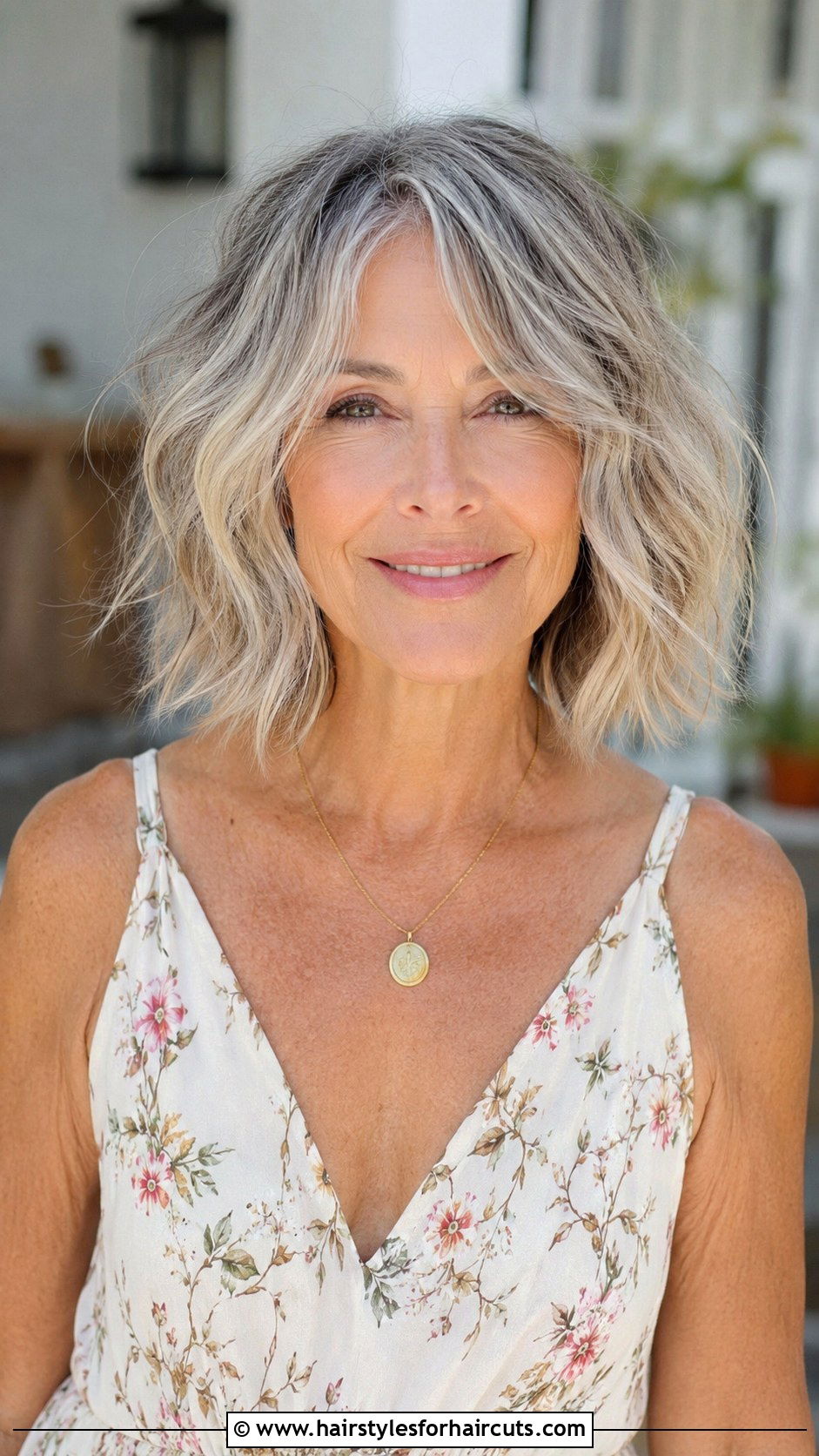 Textured Lob Haircut - 25 haircuts for woman over 60 - 25 haircuts for woman over 60