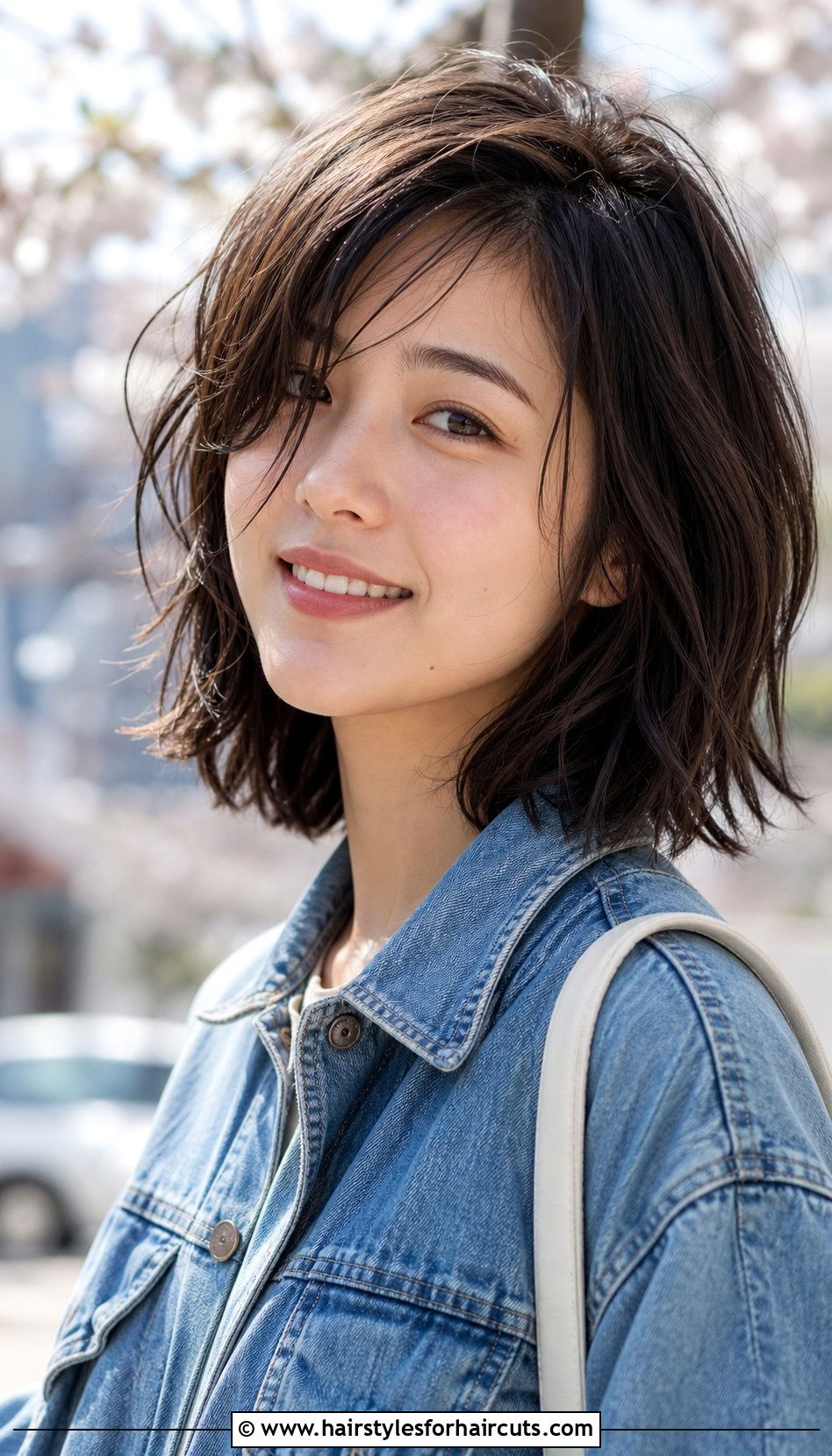 Textured Lob Haircut For Asian Women - 25 haircuts for asian women - 25 haircuts for asian women