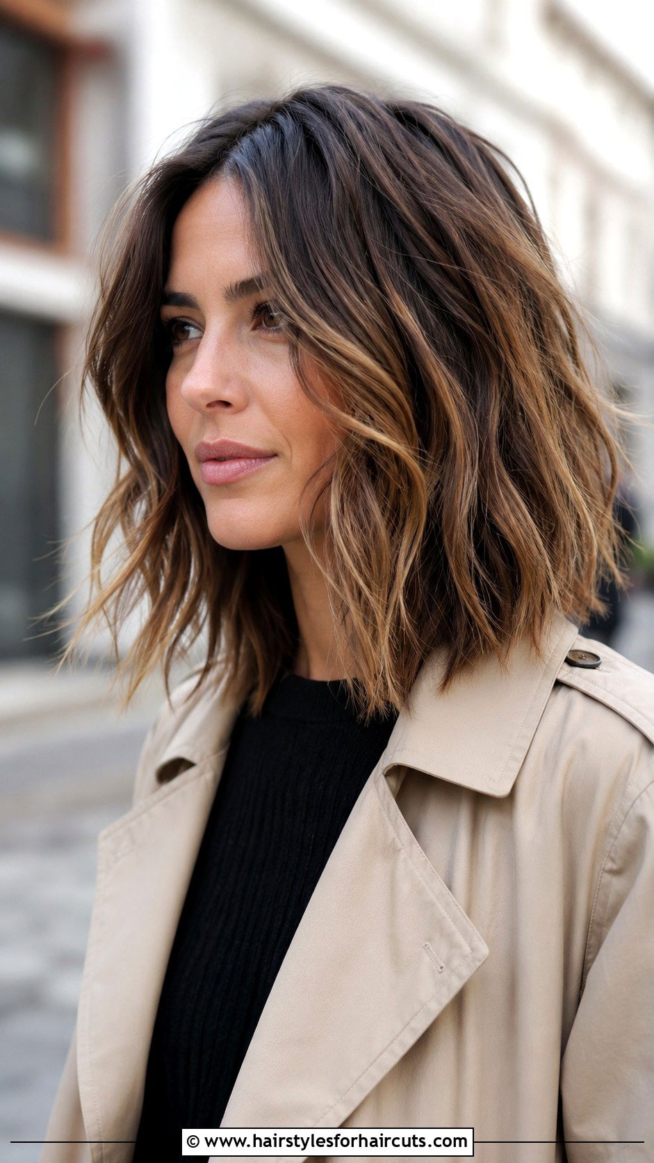 Textured Lob Hairstyle - 25 easy hairstyles for short medium hair - 25 easy hairstyles for short medium hair