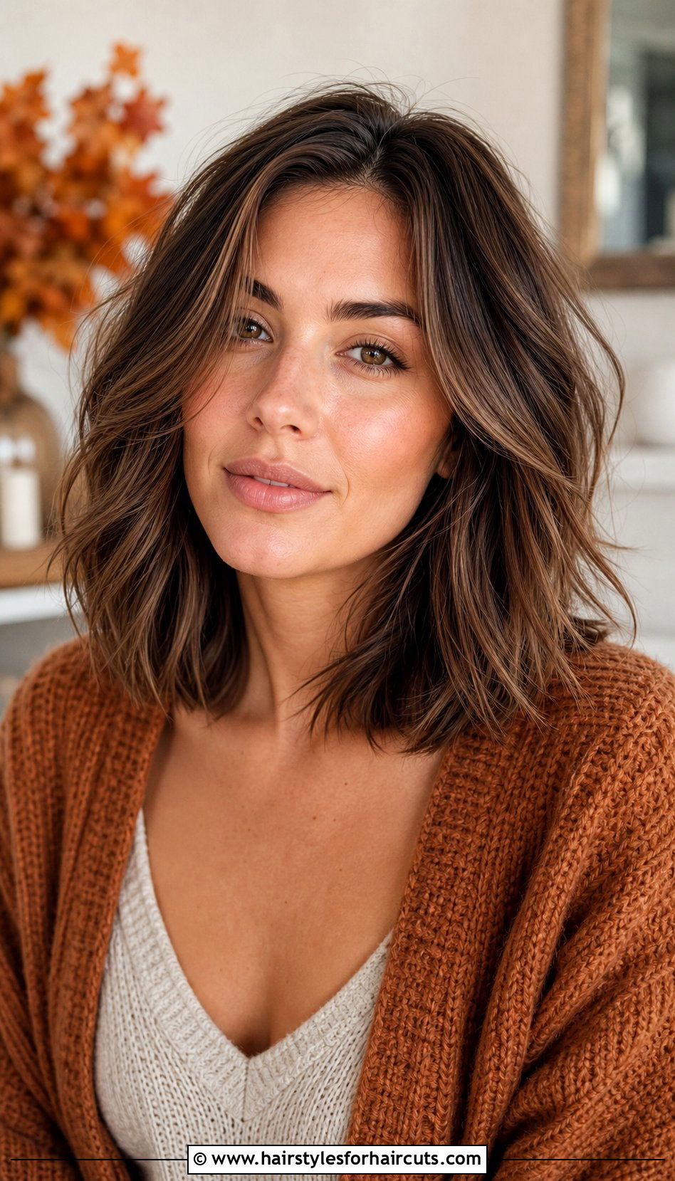 Textured Lob Layer Haircut For Medium Hair - 25 layer haircuts for medium hair - 25 layer haircuts for medium hair